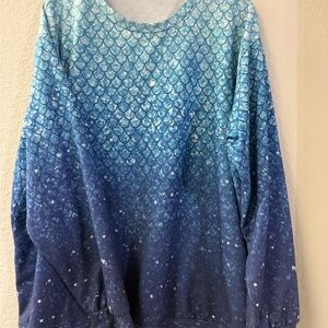 Blue Gradient Long Sleeve Top (30)